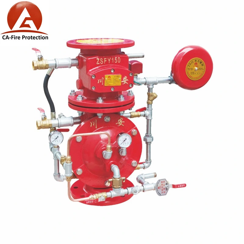 Ca Brass Ductile Iron Zsfz250 Red Fire Dry Fire Alarm Valve Zsfz 100 Wet Alarm Valve Wet Alarm Valve