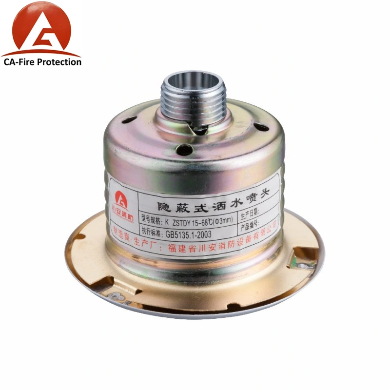 Water Spray Sprinkler Head Concealed Type Fire Sprinkler